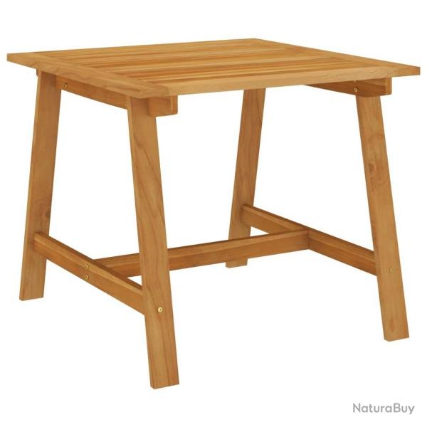 Table  manger de jardin 88x88x74 cm Bois d'acacia massif alsavelo