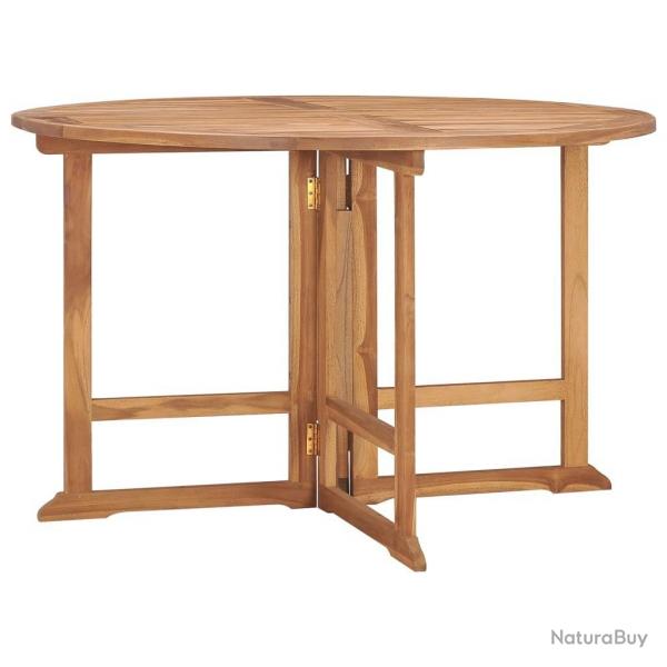 Table  dner de jardin pliable 110x75 cm Bois massif de teck alsavelo