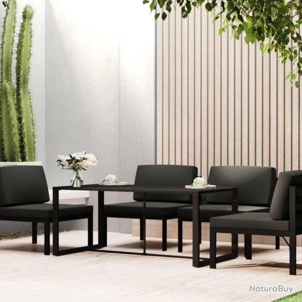 Table  dner d'extrieur Anthracite 120x60x66 cm Aluminium alsavelo