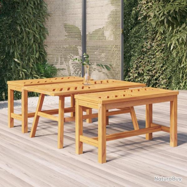 Table basse 100x50x45 cm bois massif d'acacia alsavelo