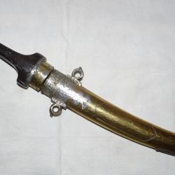 POIGNARD MAROCAIN TYPE koummya AVEC FOURREAU DECORATIF