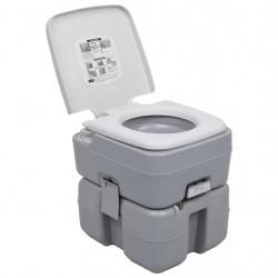 Toilette portable de camping Gris 20+10 L alsavelo