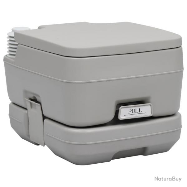Toilette portable de camping Gris 10+10 L alsavelo