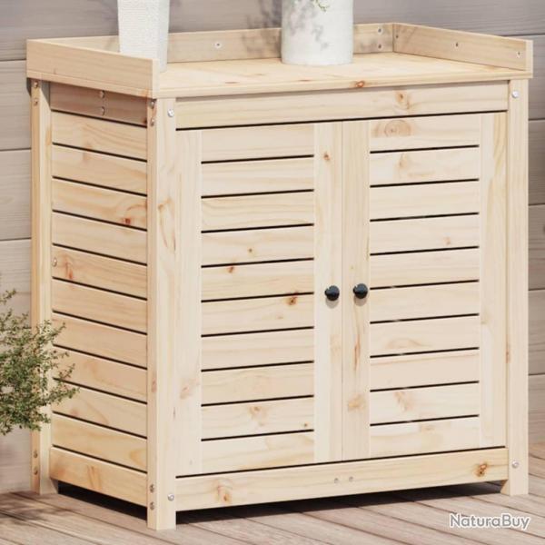 Table de rempotage et tagres 82,5x50x86,5 cm bois massif pin alsavelo