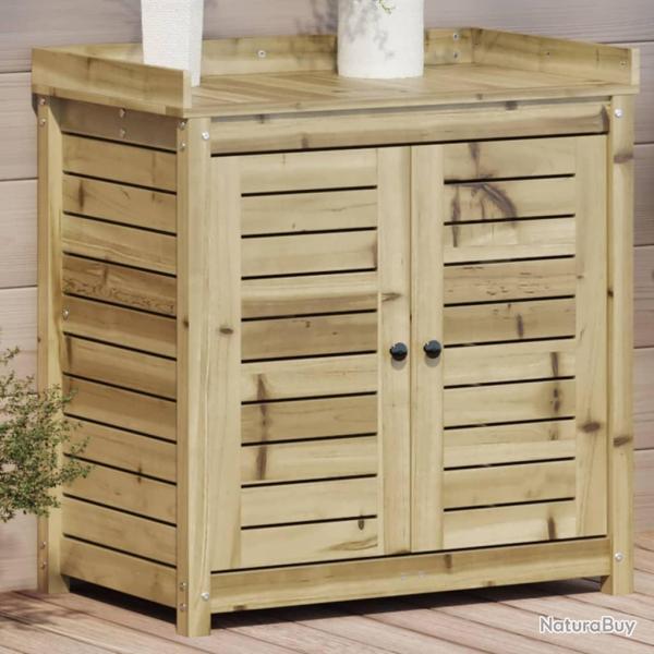 Table de rempotage avec tagres bois de pin imprgn alsavelo