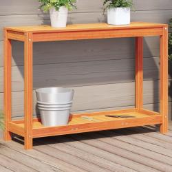Table de rempotage avec étagère cire marron bois massif de pin alsavelo