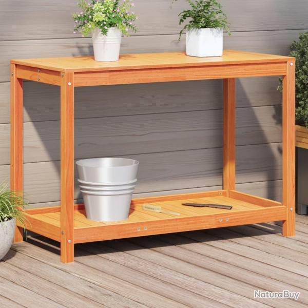 Table de rempotage avec tagre cire marron bois massif de pin alsavelo
