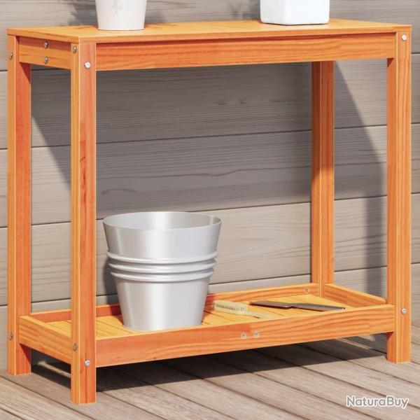 Table de rempotage avec tagre cire marron bois massif de pin alsavelo