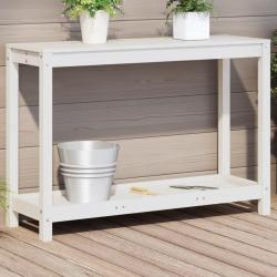 Table de rempotage avec étagère 108x35x75 cm bois massif de pin alsavelo
