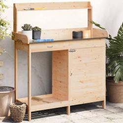 Table de rempotage avec armoire bois massif de sapin alsavelo