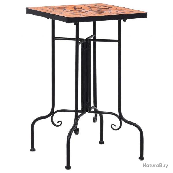 Table de bistro mosaque Terre cuite Cramique alsavelo