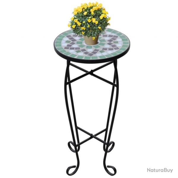 Table d'appoint Mosaque Vert et blanc alsavelo