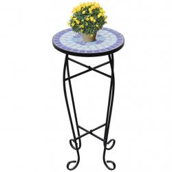 Table d'appoint Mosaïque Bleu et blanc alsavelo