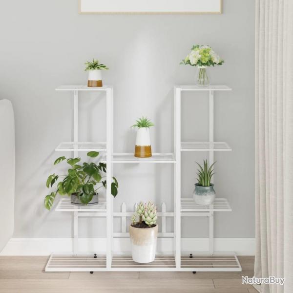 Jardinire 94,5x25x89 cm Blanc Fer alsavelo