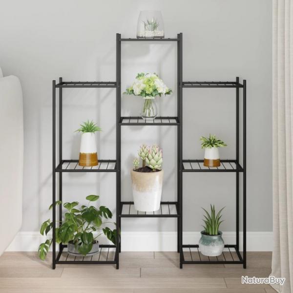 Jardinire 83x25x100 cm Noir Fer alsavelo