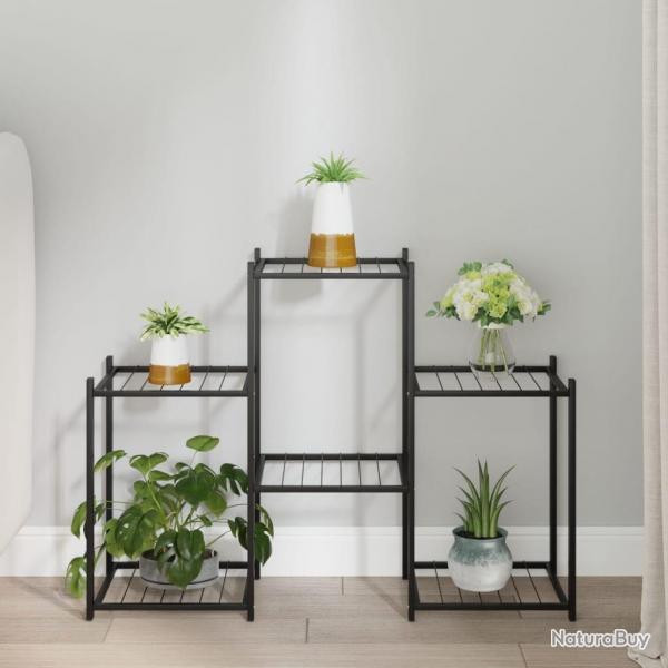 Jardinire 83x25x60 cm Noir Fer alsavelo