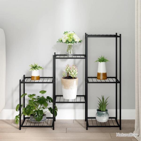 Jardinire 83x25x80 cm Noir Fer alsavelo