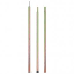 Mât de tente télescopique longueur 170-255 cm Acier galvanisé alsavelo
