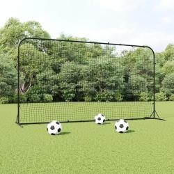 Filet de rebond de football noir 366x90x183 cm PEHD alsavelo