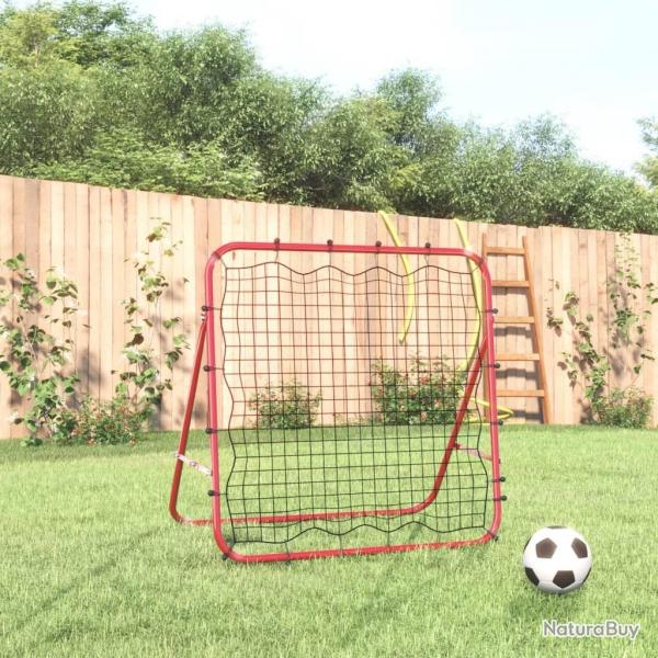 Filet de rebond de football rglable 96x80x96 cm acier et PE alsavelo