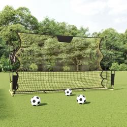 Filet de rebond de football noir/jaune 183x85x120 cm polyester alsavelo