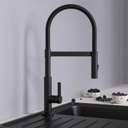 SCHÜTTE Mitigeur d'évier MIAMI noir mat alsavelo