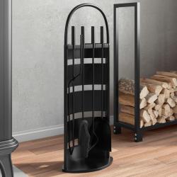 Set d'outils de cheminée 5 pcs 23x15x66 cm acier alsavelo