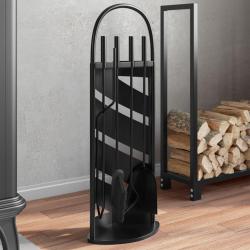 Set d'outils de cheminée 5 pcs 23x15x66 cm acier alsavelo