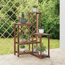 Support à fleurs 62,5x61,5x101,5 cm bois massif de sapin alsavelo