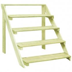 Support de jardinière 80x80x80 cm Bois de pin imprégné alsavelo