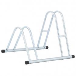 Support de vélo au sol autoportant pour 2 vélos acier galvanisé alsavelo