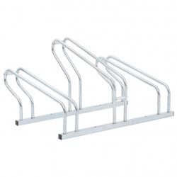 Support de vélo au sol autoportant pour 3 vélos acier galvanisé alsavelo
