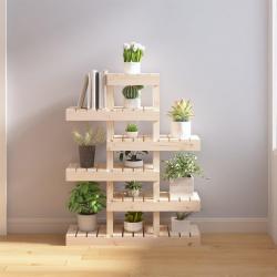 Support à plantes 85x25x109,5 cm Bois massif de pin alsavelo