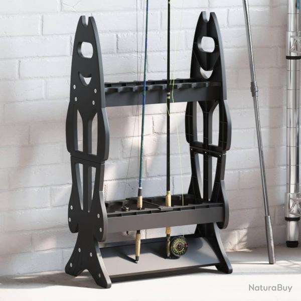 Support de canne  pche pour 16 cannes  pche noir alsavelo