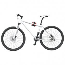 Support mural pour réparation de vélo pliable rouge et noir alsavelo