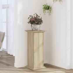 Support pour plantes chêne sonoma 33x33x80 cm bois d'ingénierie alsavelo