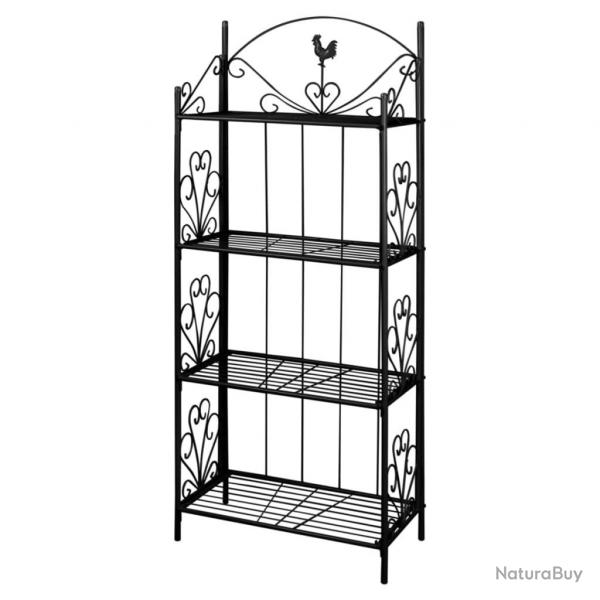 Support pour plantes Carr Noir alsavelo