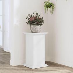 Support pour plantes blanc 33x33x60 cm bois d'ingénierie alsavelo