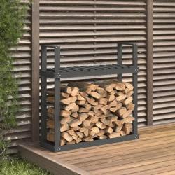 Support pour bois de chauffage Gris 110x35x108,5 cm Bois de pin alsavelo
