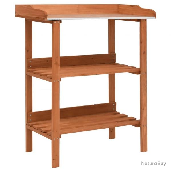Support pour plantes 76x37x89 cm Bois de sapin alsavelo