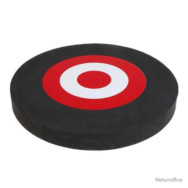 Cible de tir  l'arc mobile en mousse, 25cm, pour extrieur Black