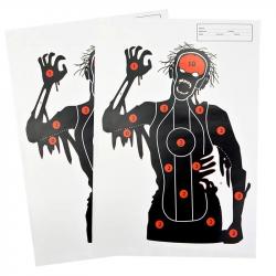 Papier cible de tir à l'arc, Silhouette, papier réactif 45x33cm, 5 pièces Type 4 5pcs