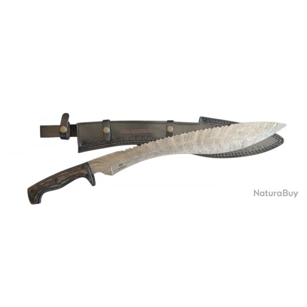 BRAD DISTRIBUTION survie rare MACHETTE de chasse ARTISANALE DAMAS forge  la main numro 4