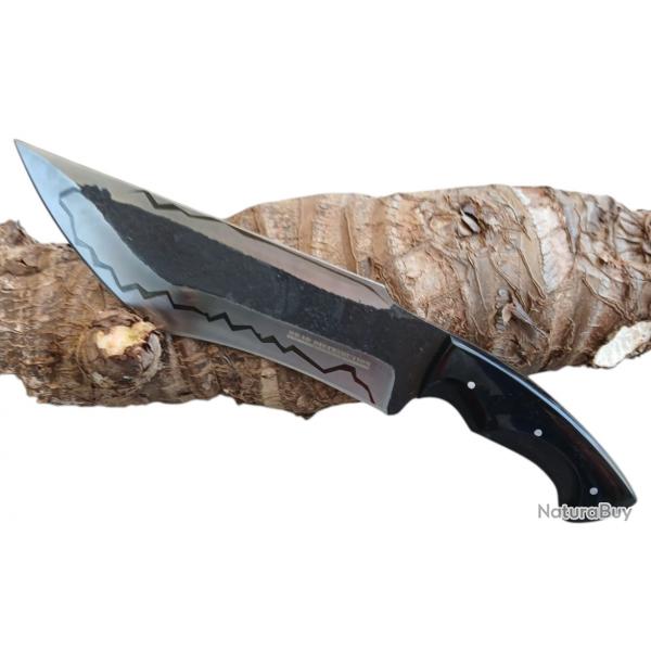 BRAD DISTRIBUTION survie rare Couteau artisanal de chasse modle 6 fabrication forge  la main