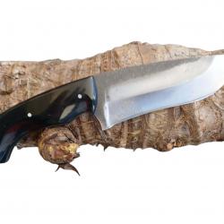 BRAD DISTRIBUTION survie rare couteau de chasse artisanal modèle 7 . Fabrication forgée à la main