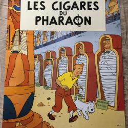 Affiche, poster, : TINTIN Les cigares du Pharaon   43 x 61 cm