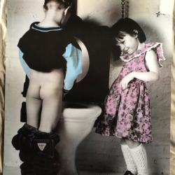 Affiche, poster, No Peeping!   43 x 61 cm