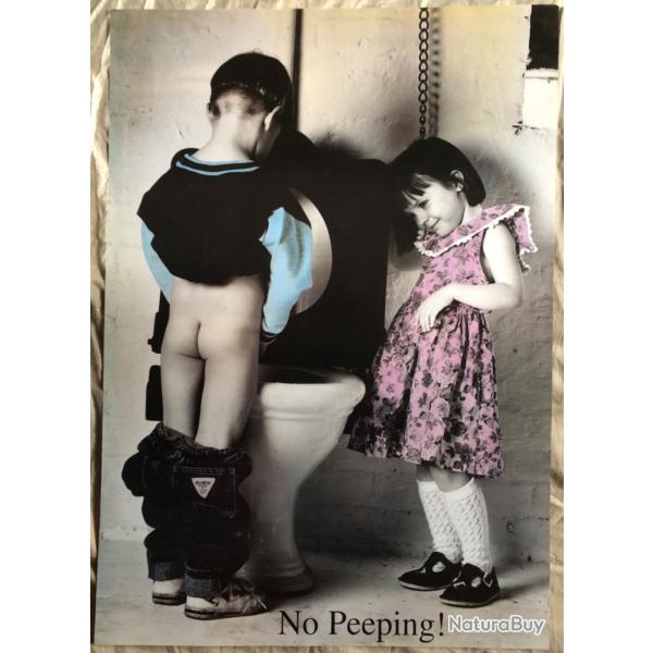 Affiche, poster, No Peeping!   43 x 61 cm
