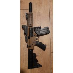 CROSMAN BUSHMASTER MPW FULL AUTO CO2 Bille acier 4.5mm BLACK TAN