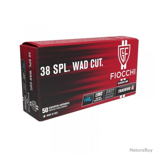 fiocchi 38sp 38 sp LWC 148gr cartouches munitions bte50